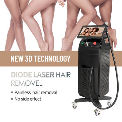 معدات إزالة الشعر بالليزر ذات الديود 1200 واط مع شاشة لمسة LCD