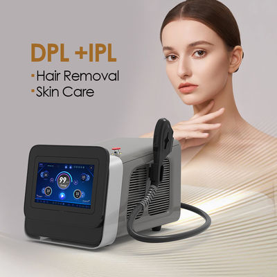 lumière ipl rf 110V 50 - 60Hz lumière ipl جمال rf تجهيز أبيض رماديّ مع إدارة وحدة دفع قوة 1400W